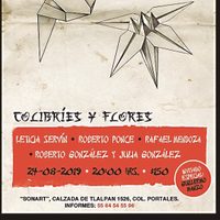 "Colibríes y flores"  en el Sindicato Rupestre