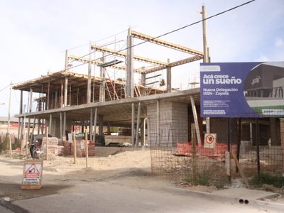 Zapala: avanzan las obras de la nueva delegación del ISSN