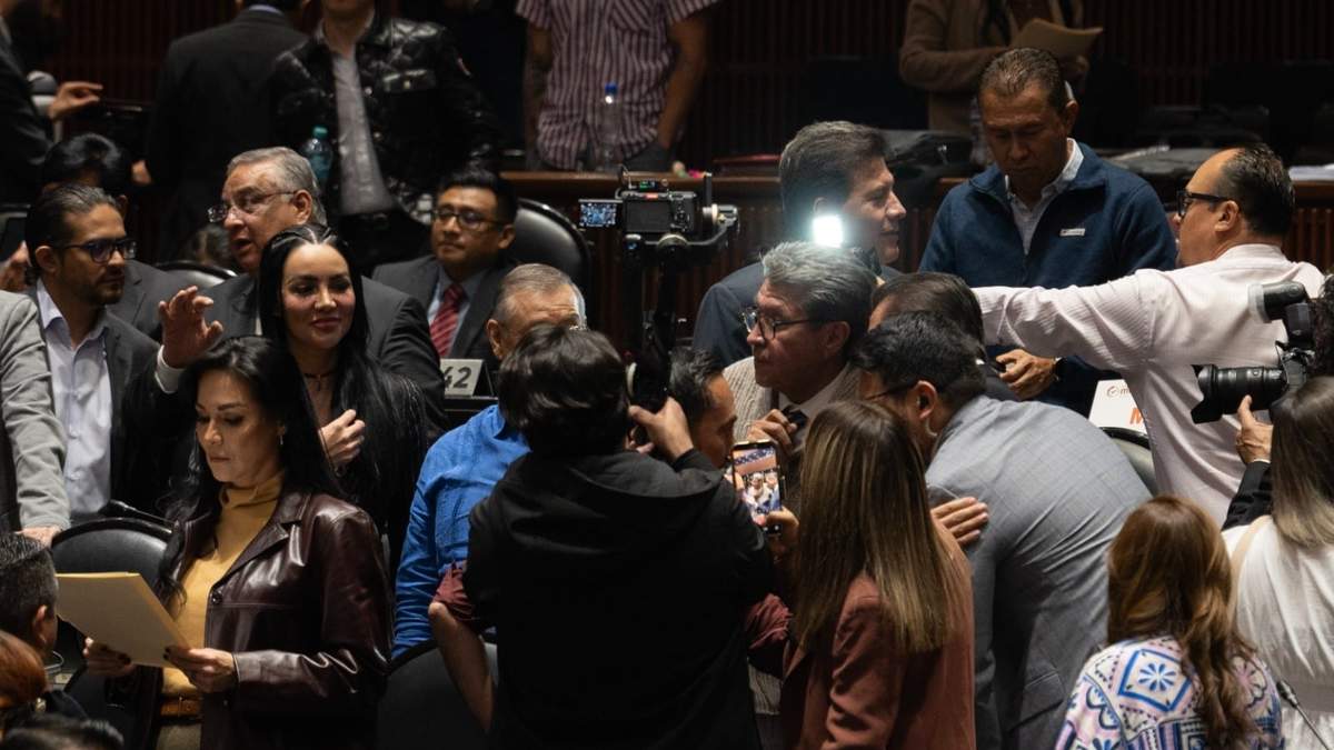 El presidente de la Junta de Coordinación Política (Jucopo), diputado Ricardo Monreal en la Cámara alta, el miércoles 5 de noviembre de 2025