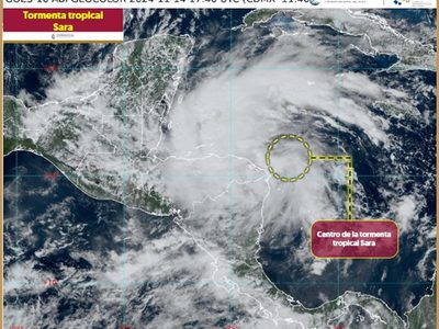 Se forma la tormenta tropical Sara en el Caribe: esta es su trayectoria rumbo a México