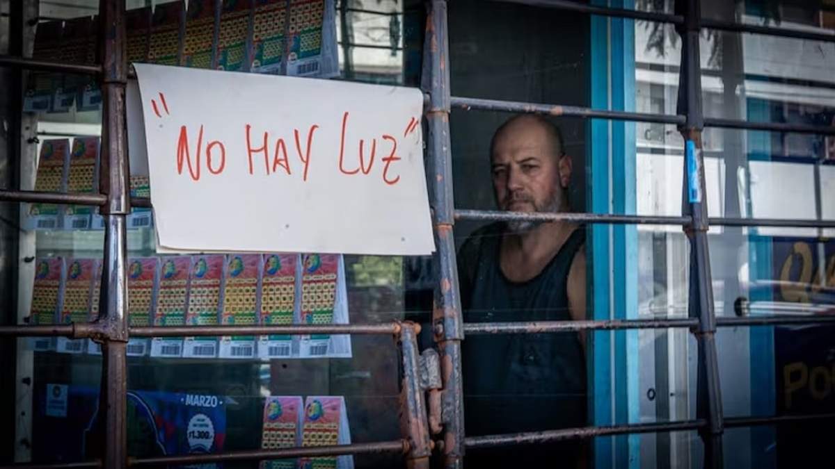 Apagón. Fuente: (Instagram)