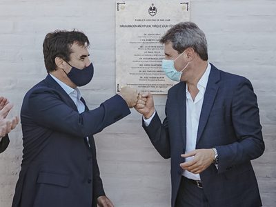 San Juan: Darío Martínez asistió a la inauguración de la planta solar de Anchipurac