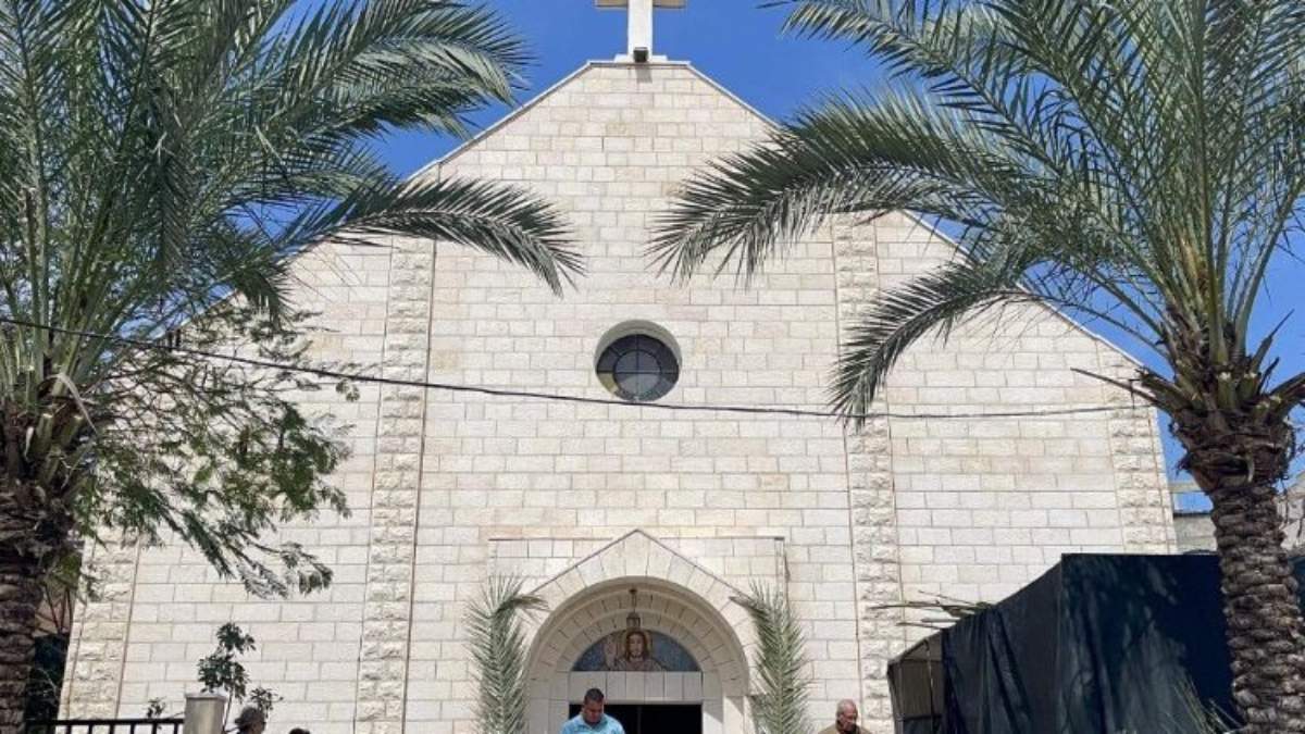 Iglesia católica atacada en Gaza