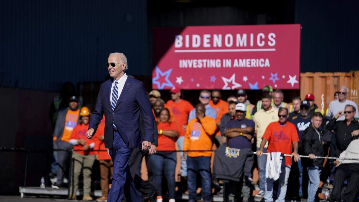 El presidente en la Tioga Marine Terminal en Filadelfia
