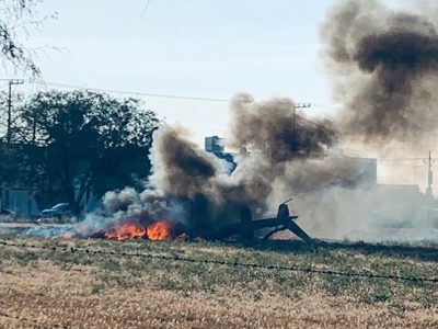 Se desploma helicóptero de la Secretaría de Seguridad de Aguascalientes (Videos)