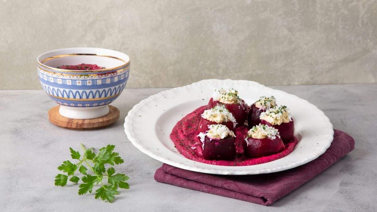 Remolachas rellenas. Fuente: (Instagram)