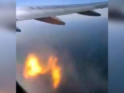 Explota turbina de avión de Viva Aerobús en pleno vuelo de la ruta Vallarta-Guadalajara (Video)