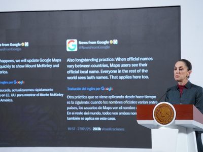 Sheinbaum enviará carta a Google tras amenaza de Trump de cambiar el nombre al Golfo de México