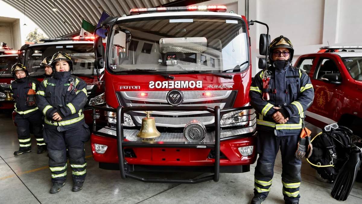 Brugada invierte 107 mdp en unidades nuevas, drones y equipo táctico para bomberos de CDMX