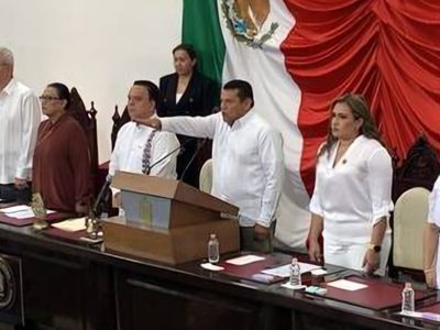 Javier May rinde protesta como gobernador de Tabasco