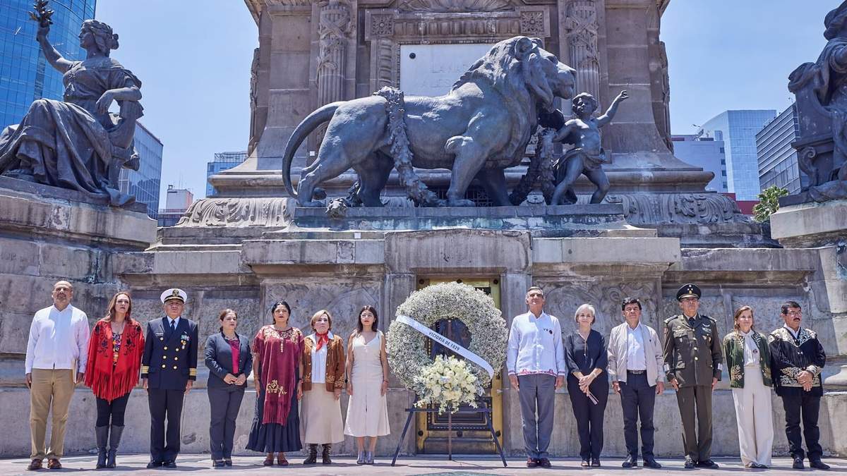 La transformación debe continuar, dice Américo desde el Ángel de la Independencia