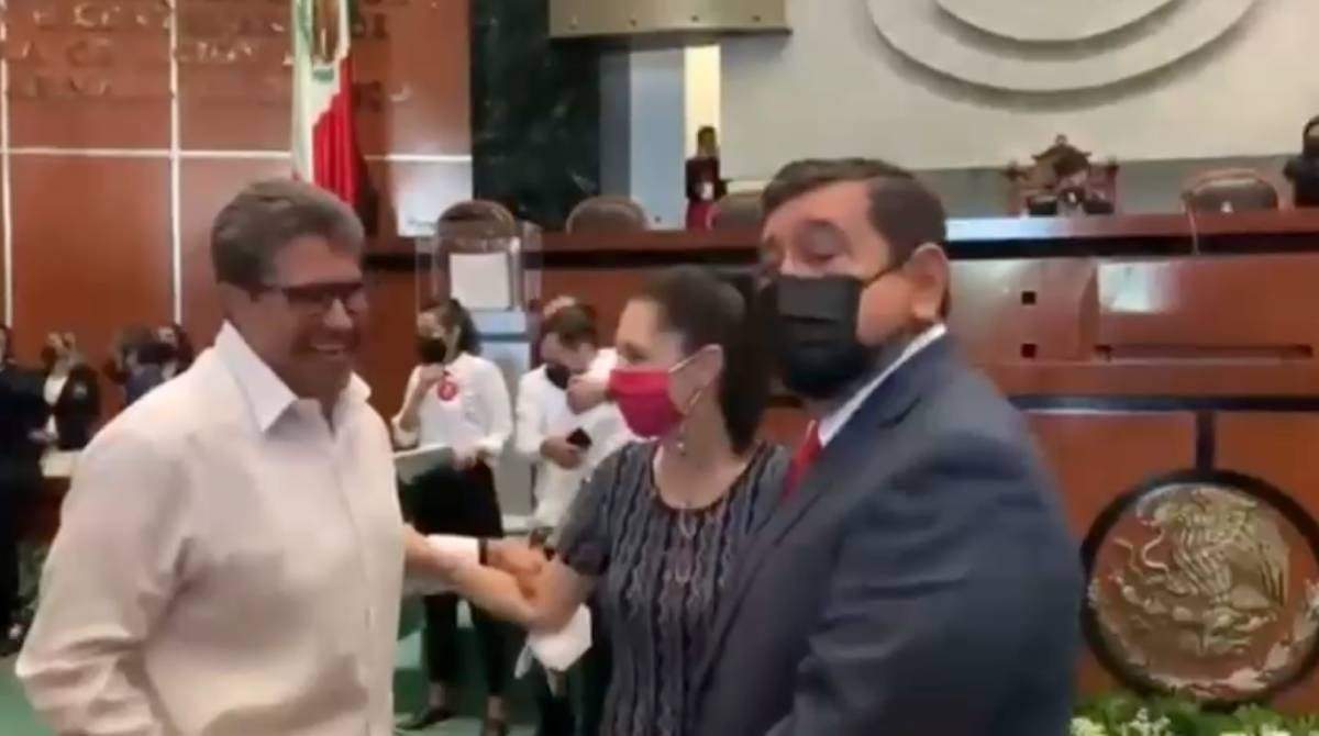 Ricardo Monreal, Claudia Sheinbaum y Félix Salgado Macedonio