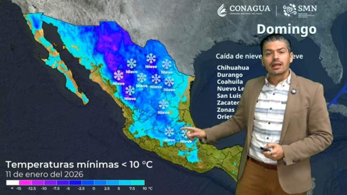 Fabián Vázquez Romaña, coordinador general del Servicio Meteorológico Nacional, en el aviso especial sobre las condiciones para el fin de semana