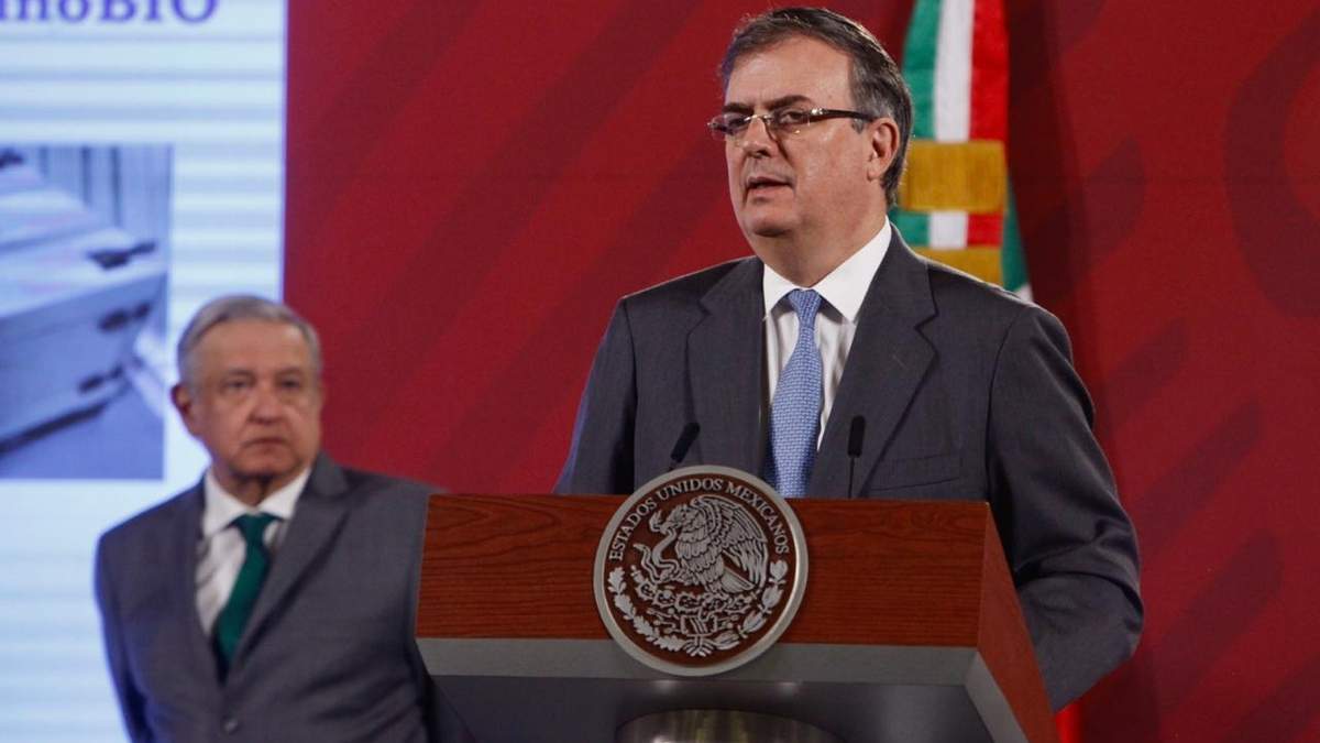 El presidente López Obrador y el canciller Marcelo Ebrard. Foto: Germán Canseco