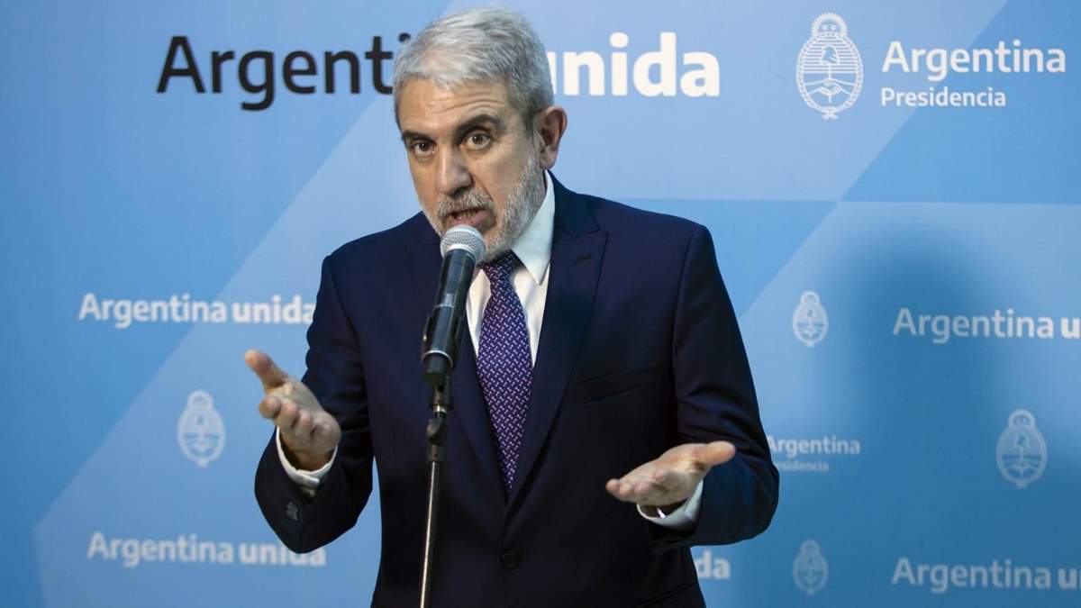Aníbal Fernández, ministro de Seguridad. Fuente: (Twitter)