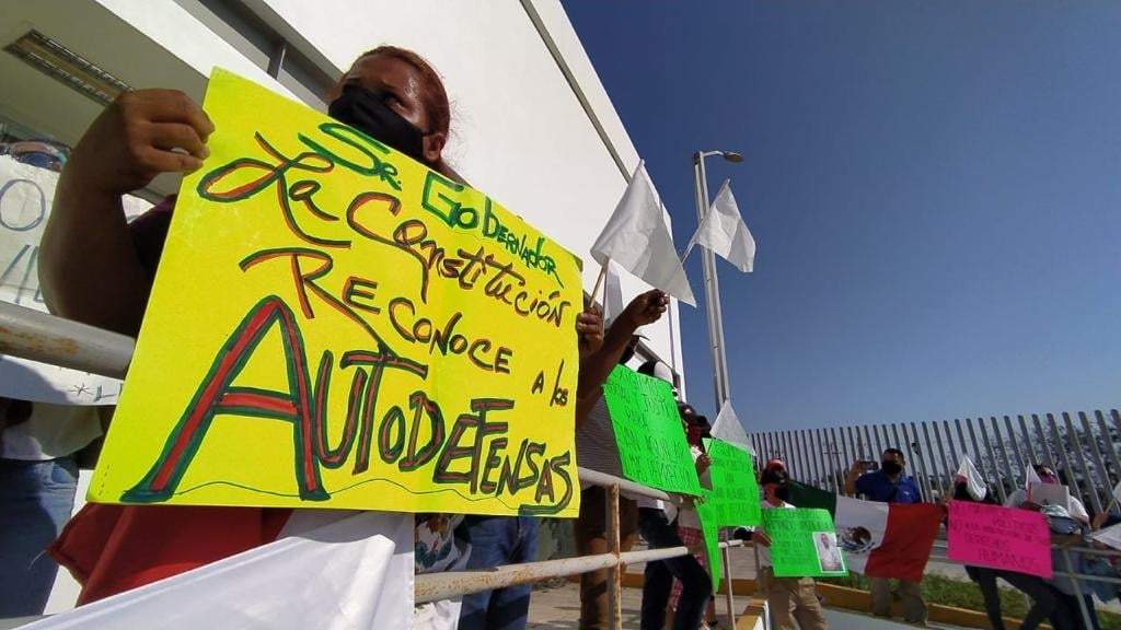 Protesta en el Centro Integral de Justicia del Poder Judicial del estado