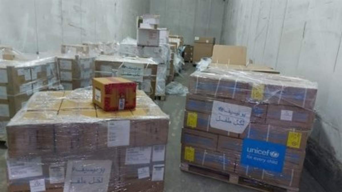Un millón de jeringuillas para vacunar a menores en Gaza