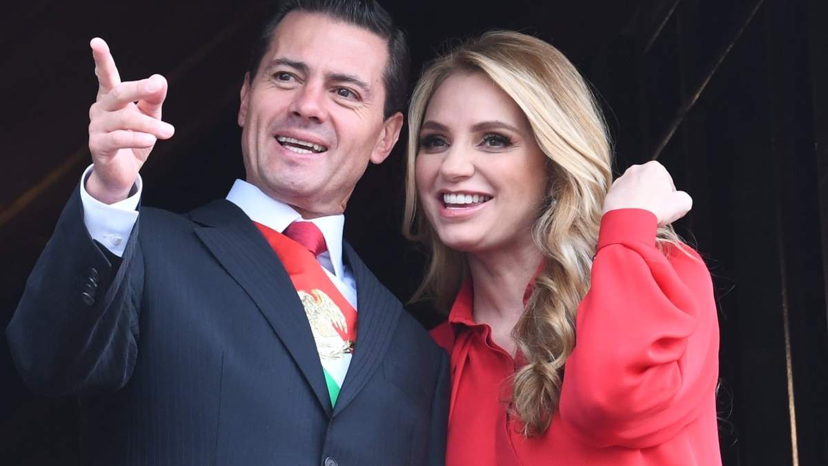 Enrique Peña Nieto y Angélica Rivera en 2018, cuando todavía estaban casados