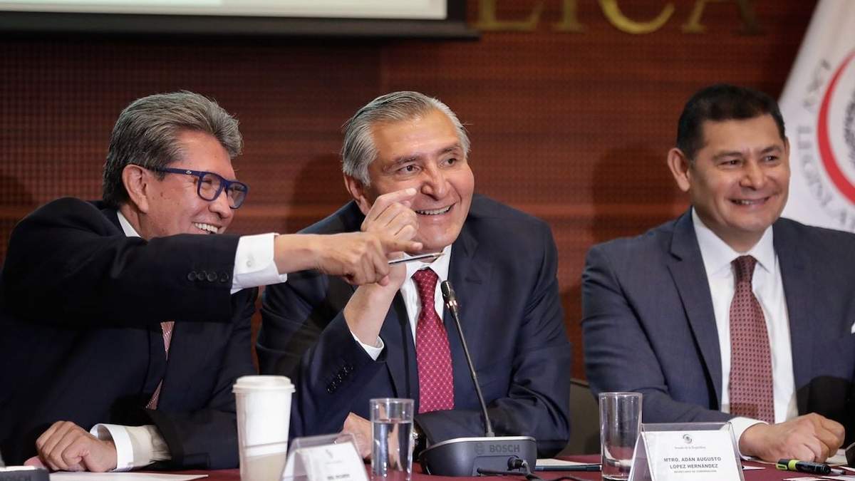 Ricardo Monreal, Adán Augusto López y Alejandro Armenta
