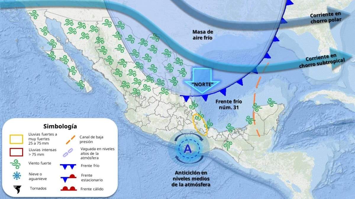 Previsión del clima para el miércoles 5 de marzo
