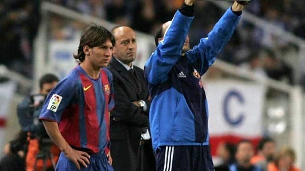 21 años de esta foto de cuando debutó Messi.