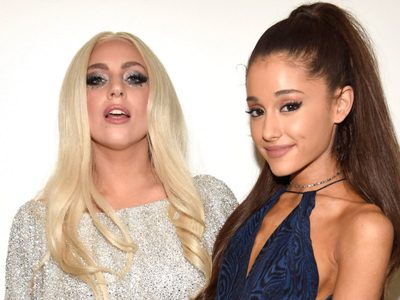 Las "mejores amigas": Lady Gaga y Ariana Grande en el papel de "chicas del clima"