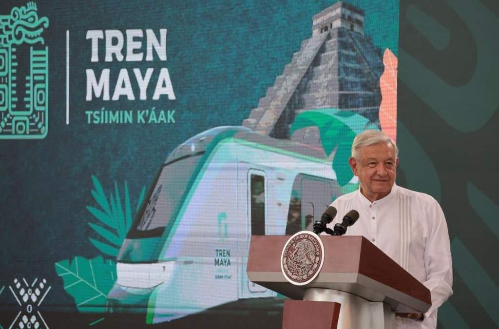 Mañanera del 15 de diciembre de 2023 desde Campeche, antes de la inauguración del Tren Maya