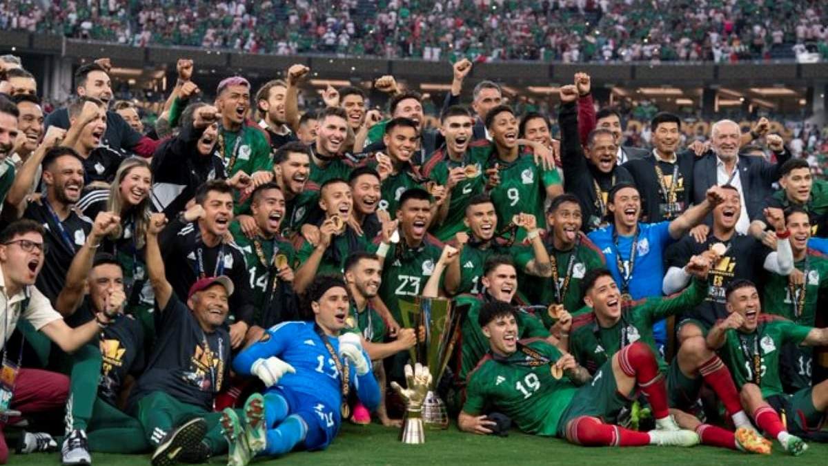 La Selección Mexicana al ganar la Copa Oro 2023
