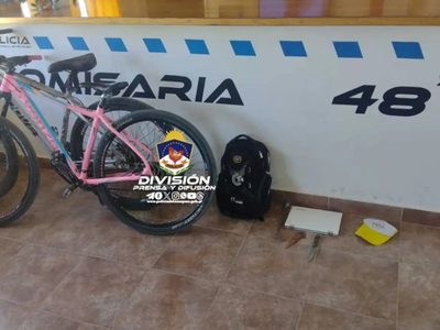 Detenido luego de sustraer dos bicicletas y otros elementos de una casa en Zapala