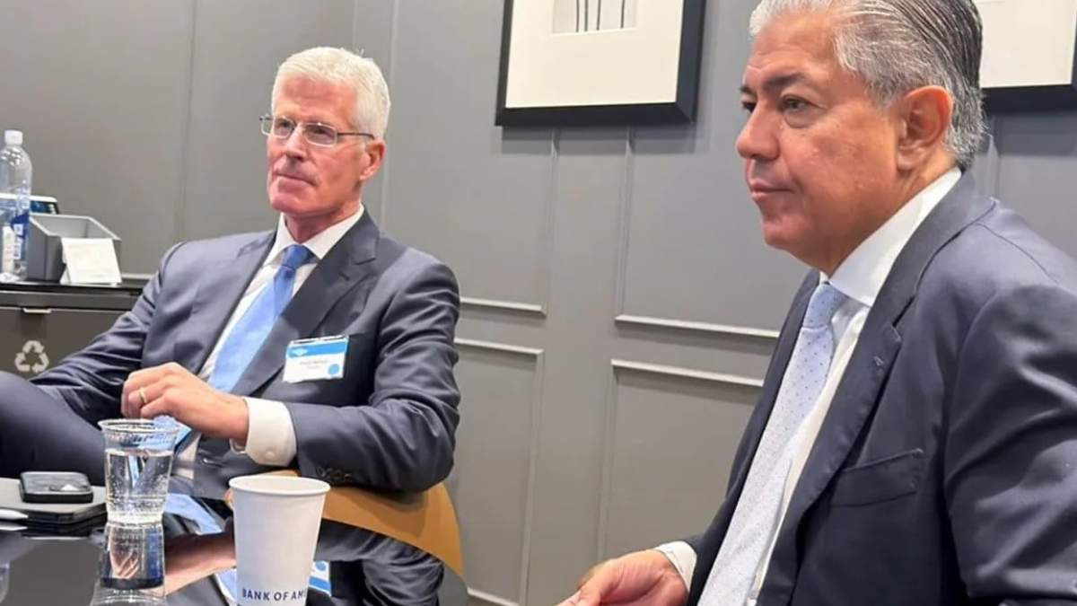 El gobernador, Rolando Figueroa en la Argentina Week. Fuente: (Gobierno de Neuquén)