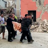 Imágenes del terremoto en Italia