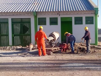 Zapala: el CFP N.° 15 ejecuta obras en el establecimiento