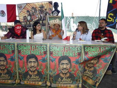 Bases de apoyo al EZLN exigieron justicia por el asesinato del activista Samir Flores