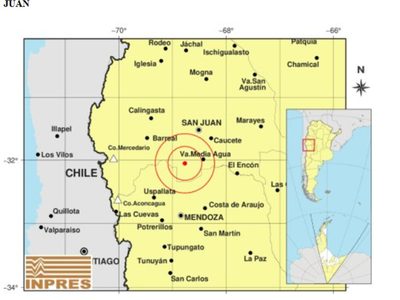 Tembló en San Juan y se sintió en Mendoza