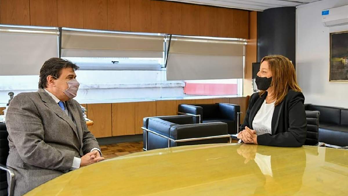 Arabela Carreras y Claudio Moroni. Fuente: (Twitter)