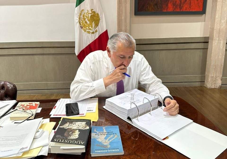 La imagen posteada por el secretario de Gobernación