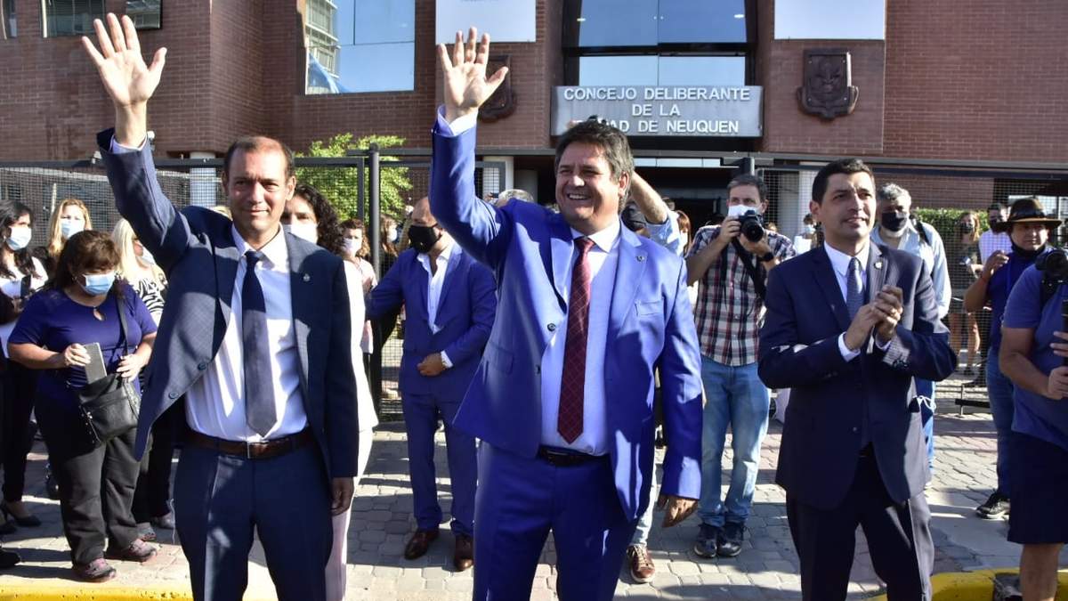 Mariano Gaido junto a Marcos Koopmann y Omar Gutiérrez. Fuente: (Twitter)