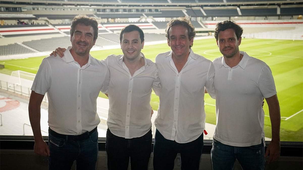Stéfanoc Di Carlo, Andrés Ballotta (vicepresidente 1°), Ignacio Villarroel (vp 2°) y Mariano Taratuty (vp3°).