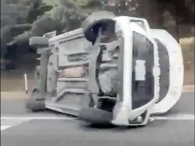 Caos vial en la Cuernavaca-México por accidentes y lluvia (Video)