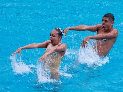 México gana otra medalla de oro en dueto mixto de natación artística en Juegos Centroamericanos
