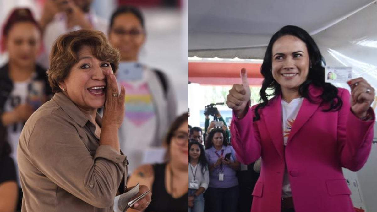 Delfina Gómez (Morena-PT-Verde) y Alejandra del Moral (PRI-PAN-PRD)