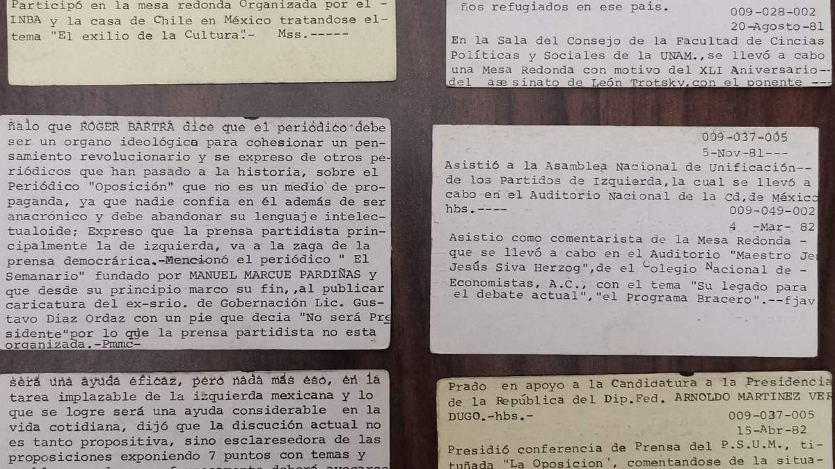 Registros sobre Monsiváis. Espionaje