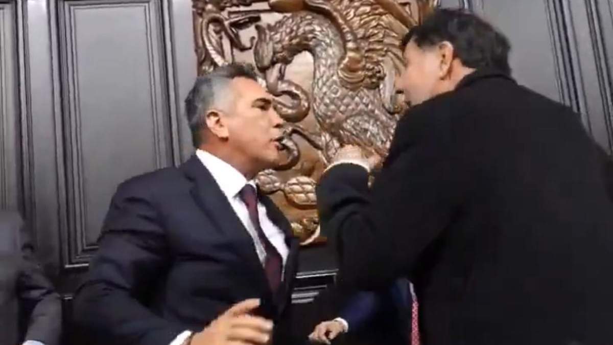 Encontronazo entre Alejandro Moreno y Gerardo Fernández Noroña