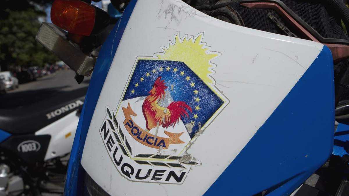 Policía de Neuquén intervino en los hechos registrados en Centenario. Fuente: (Emiliano Ortiz)