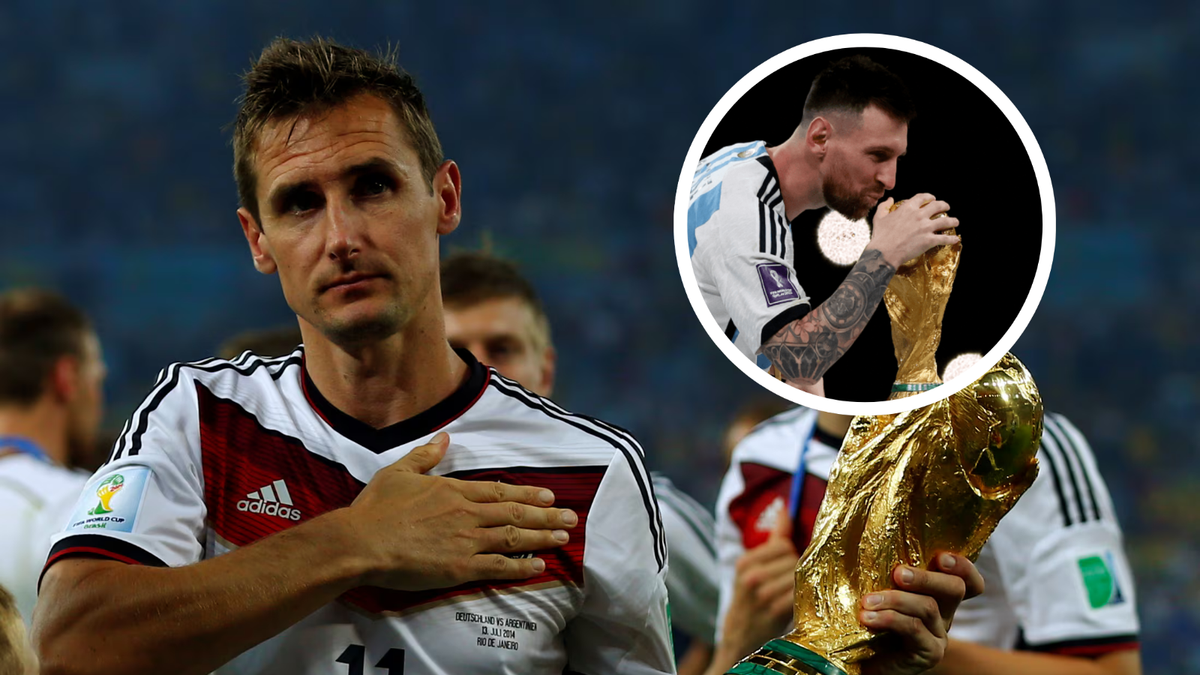 Miroslav Klose y Lionel Messi. Fuente: (X)