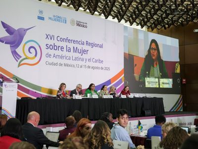 “No llegamos todas”, protestan afuera de la conferencia de Cepal sobre la mujer