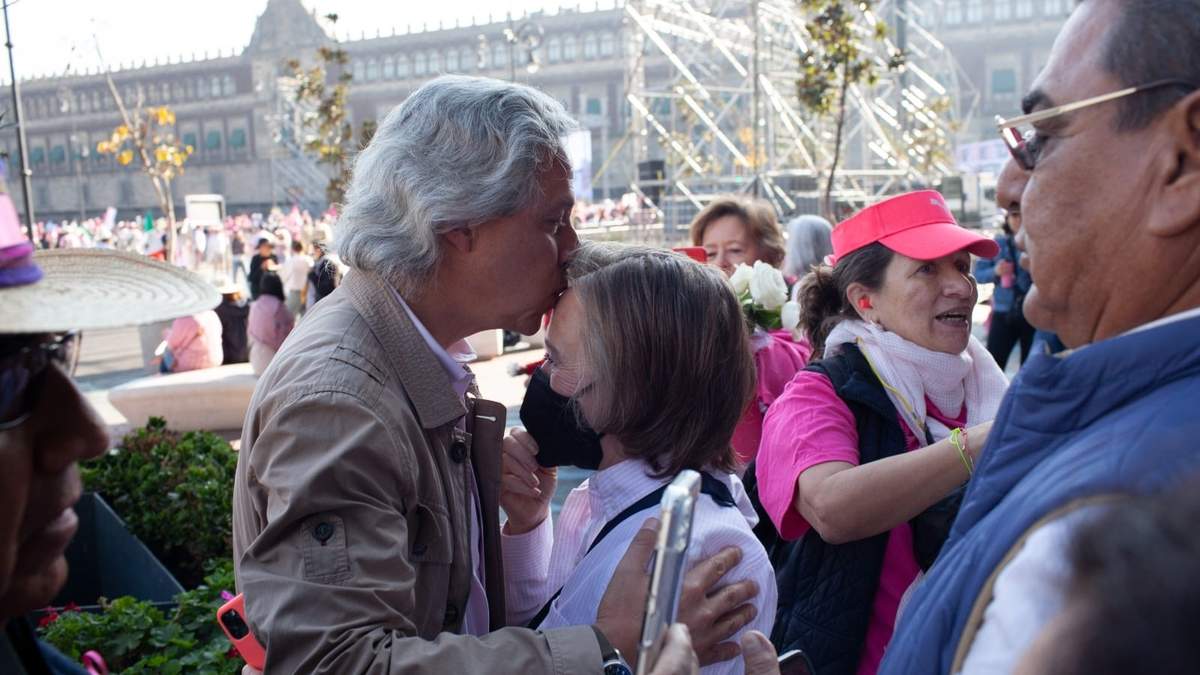 En la marcha del Zócalo