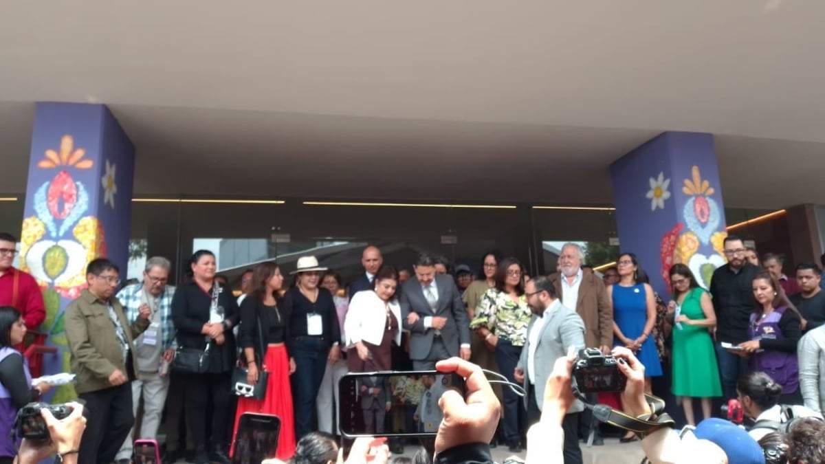 Clara Brugada en la inauguración de la Utopía Ixtapalcalli Quetzalcóatl, en Iztapalapa