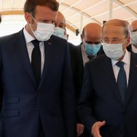 Macron llegó a Beirut y prometió ayuda internacional