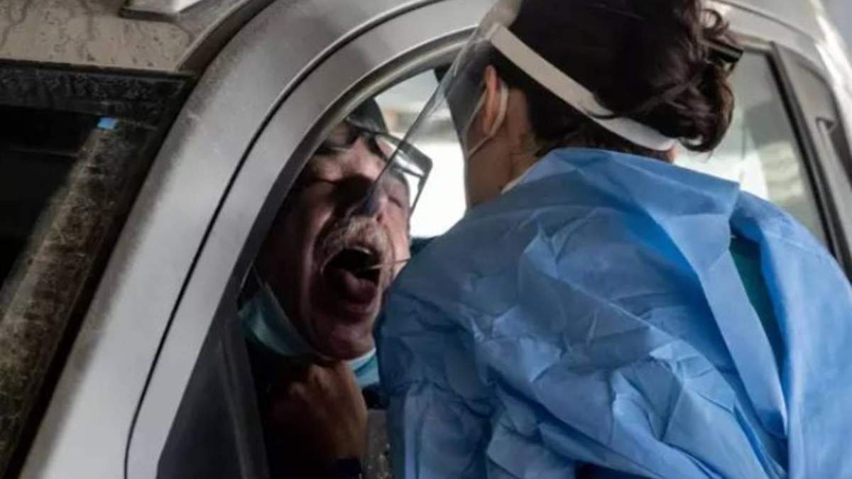 Una prueba sobre el coronavirus en Jerusalén